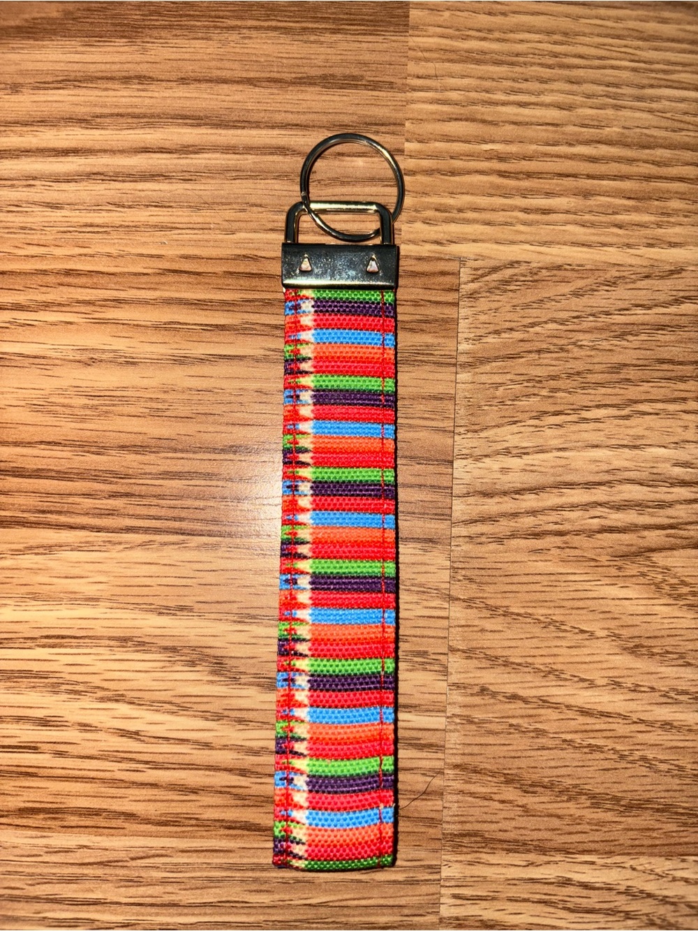 Multicolor Woven Key Fob Wristlet
